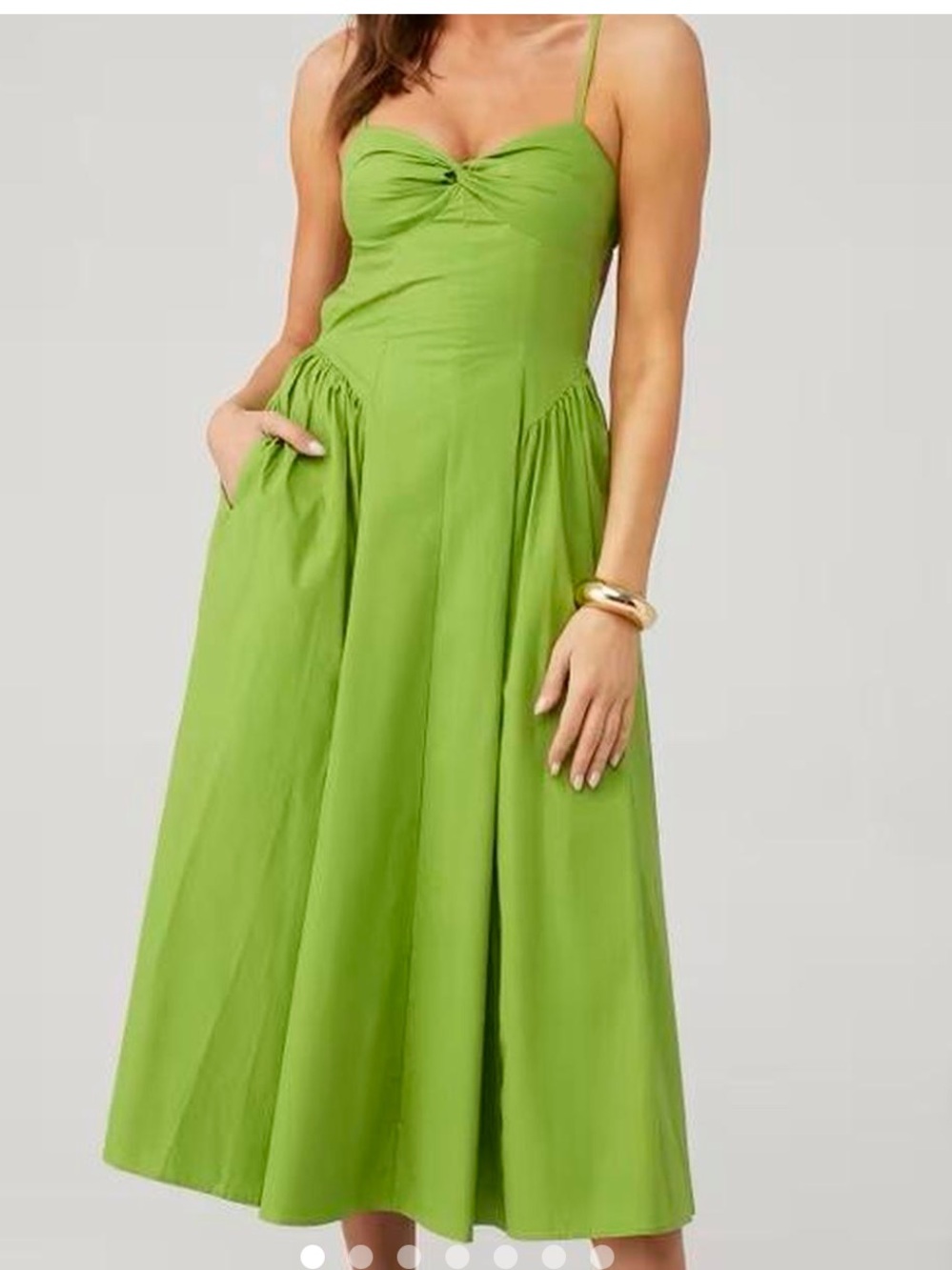 NIA Destine Dress in Pesto